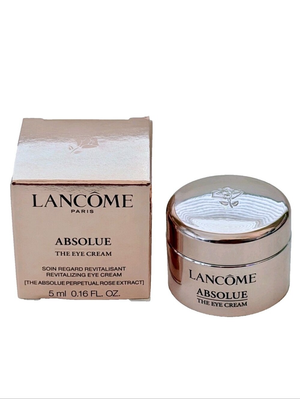 New Lancome Absolue The Eye Cream Revitalizing Eye Cream .16 oz 5ml Mini